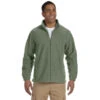 Harriton Men's Dill Tall 8 Oz. Full-Zip Fleece