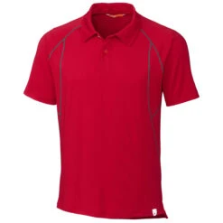 Cutter & Buck Men's Red Grip Polo