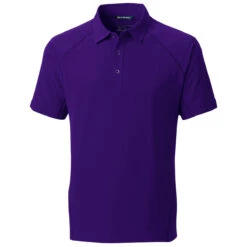 Cutter & Buck Men's College Purple Response Polo Woven