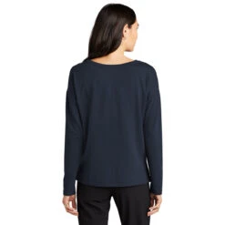 Mercer+Mettle Women's Night Navy Stretch Drop Shoulder Pullover -Sportswear Shop MM3013 NightNavy HTB
