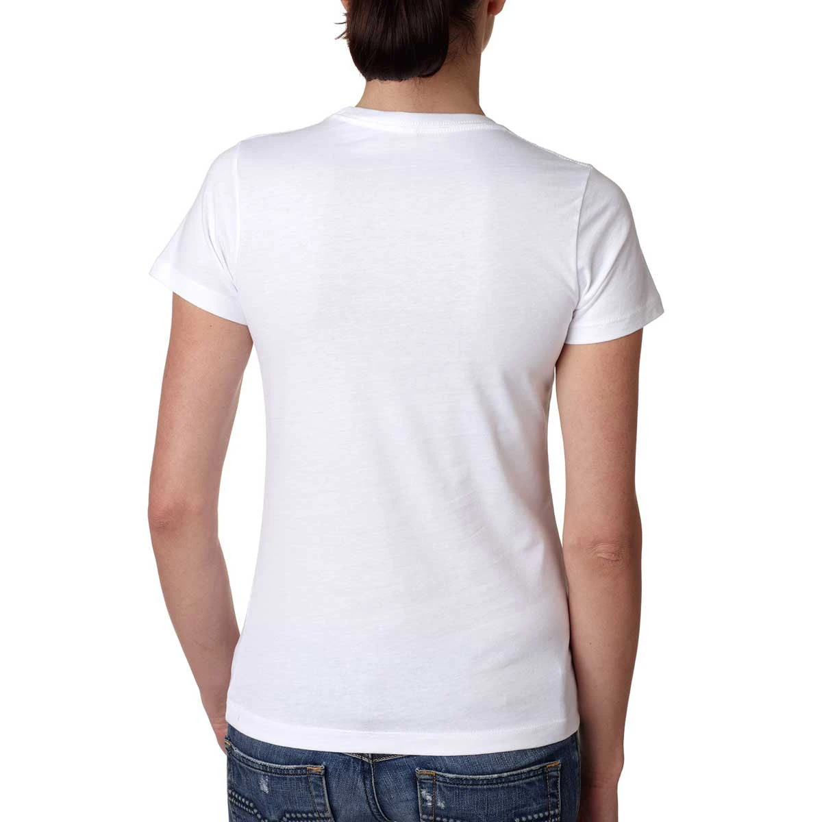 Next Level Women's White Boyfriend Tee 4 Next Level Women's White Boyfriend Tee - Image 4