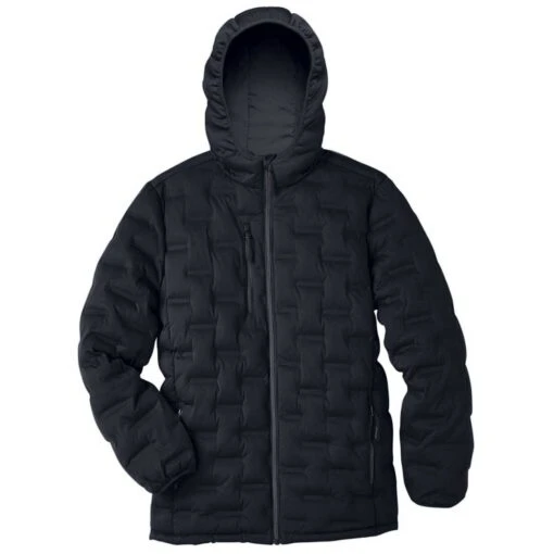 North End Men's Black/Carbon Loft Puffer Jacket -Sportswear Shop NE708 9K F