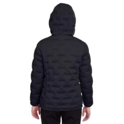 North End Women's Black/Carbon Loft Puffer Jacket -Sportswear Shop NE708W 9K HTB