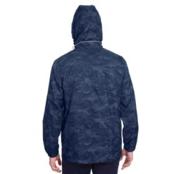 North End Men's Classic Navy/Carbon Rotate Reflective Jacket -Sportswear Shop NE711 MR HTB