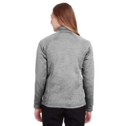 North End Women's Light Heather/Carbon Flux 2.0 Full-Zip Jacket -Sportswear Shop NE712W P9 HTB
