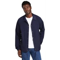 New Era Men's True Navy Coach's Jacket -Sportswear Shop NEA601 True Navy HTF