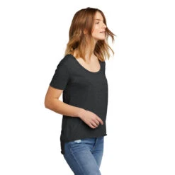 Next Level Women's Charcoal Festival Scoop Neck Tee -Sportswear Shop NL5030 Charcoal HTS