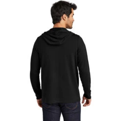 OGIO Men's Blacktop Luuma Flex Hooded Henley -Sportswear Shop OG826 Blacktop HTB