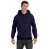 Hanes Men's Navy 7.8 Oz. EcoSmart 50/50 Pullover Hood