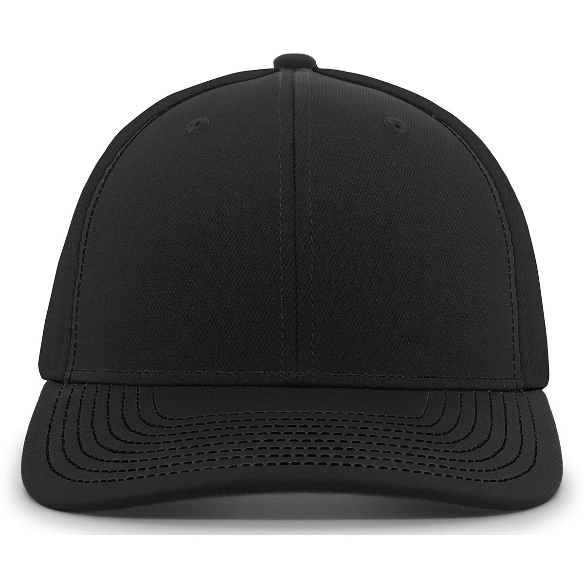 Pacific Headwear Black Air Mesh Sidline Cap 1 Pacific Headwear Black Air Mesh Sidline Cap
