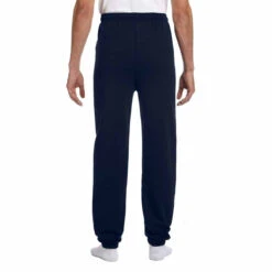 Champion Men's Navy Eco 9-Ounce Fleece Pant -Sportswear Shop P900 Navy HTB