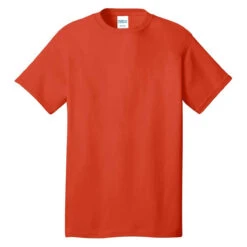 Port & Company Men's Orange Core Cotton Tee