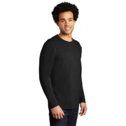 Port & Company Deep Black Long Sleeve Bouncer Tee -Sportswear Shop PC600LS Deep Black HTS