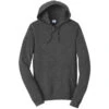 Port & Company Men's Dark Heather Grey Fan Favorite Fleece Pullover Hooded Sweatshirt