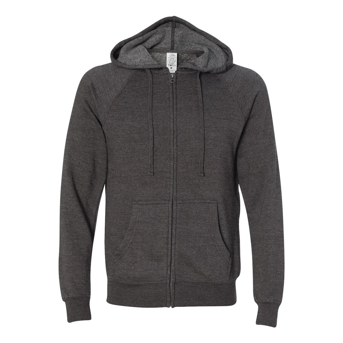 Independent Trading Co. Carbon Unisex Special Blend Raglan Full-Zip Hooded Sweatshirt 1 Independent Trading Co. Carbon Unisex Special Blend Raglan Full-Zip Hooded Sweatshirt