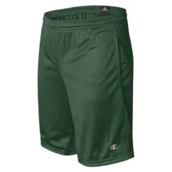 Champion Men's Athletic Dark Green Polyester Mesh 9" Shorts With Pockets -Sportswear Shop S162 Athletic Dark Green S