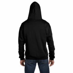 Champion Men's Black Eco 9-Ounce Full Zip Hood -Sportswear Shop S800 Black HTB