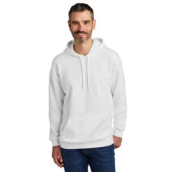 Gildan Men's White Softstyle Pullover Hooded Sweatshirt -Sportswear Shop SF500 White HTF