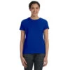 Hanes Women's Deep Royal 4.5 Oz. 100% Ringspun Cotton Nano-T T-Shirt