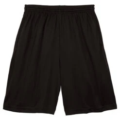 Sport-Tek Men's Black PosiCharge Tough Mesh Pocket Short