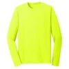 Sport-Tek Men's Neon Yellow PosiCharge RacerMesh Long Sleeve Tee