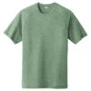 Sport-Tek Men's Forest Green Heather PosiCharge Tri-Blend Wicking Raglan Tee