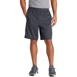 Sport-Tek Men's Graphite PosiCharge Position Short With Pockets -Sportswear Shop ST575 Graphite HTF