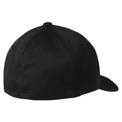 Sport-Tek Black Flexfit Grid Texture Cap -Sportswear Shop STC33 Black B