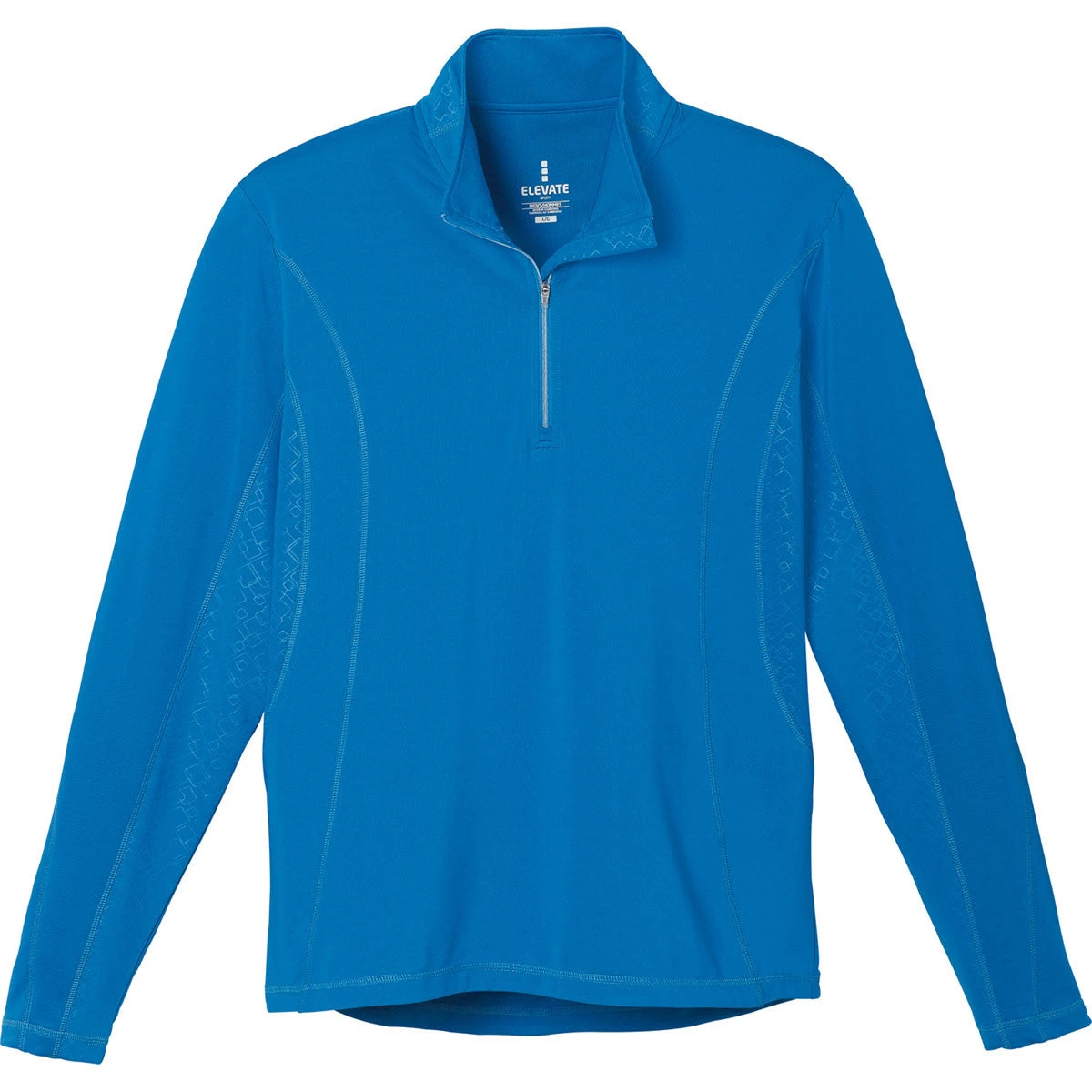 Elevate Men's Olympic Blue Caltech Knit Quarter Zip 1 Elevate Men's Olympic Blue Caltech Knit Quarter Zip