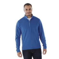 Elevate Men's Olympic Blue Caltech Knit Quarter Zip 5 Elevate Men's Olympic Blue Caltech Knit Quarter Zip -Sportswear Shop TM17807 Olympic Blue HTF