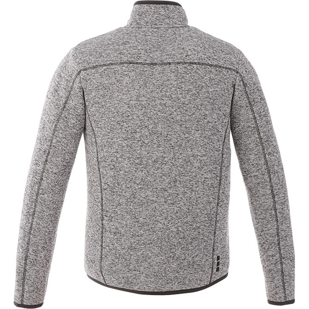 Elevate Men's Light Heather Grey Tremblant Knit Jacket 2 Elevate Men's Light Heather Grey Tremblant Knit Jacket - Image 2