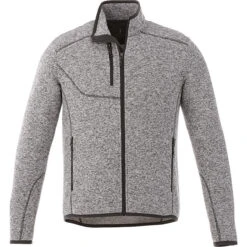 Elevate Men's Light Heather Grey Tremblant Knit Jacket