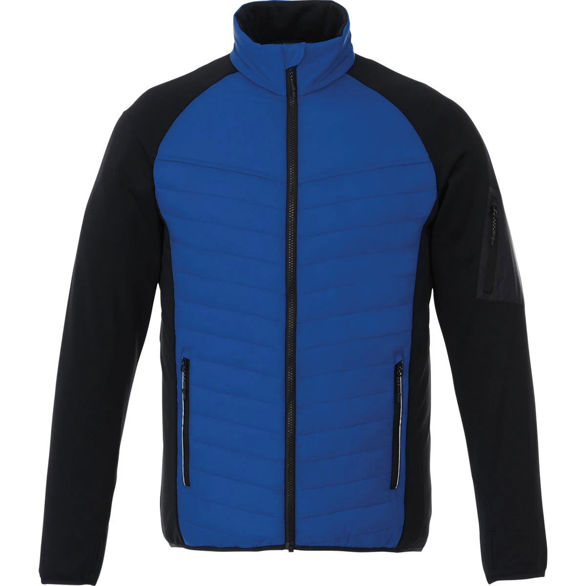 Elevate Men's New Royal/Black Banff Hybrid Insulated Jacket 1 Elevate Men's New Royal/Black Banff Hybrid Insulated Jacket