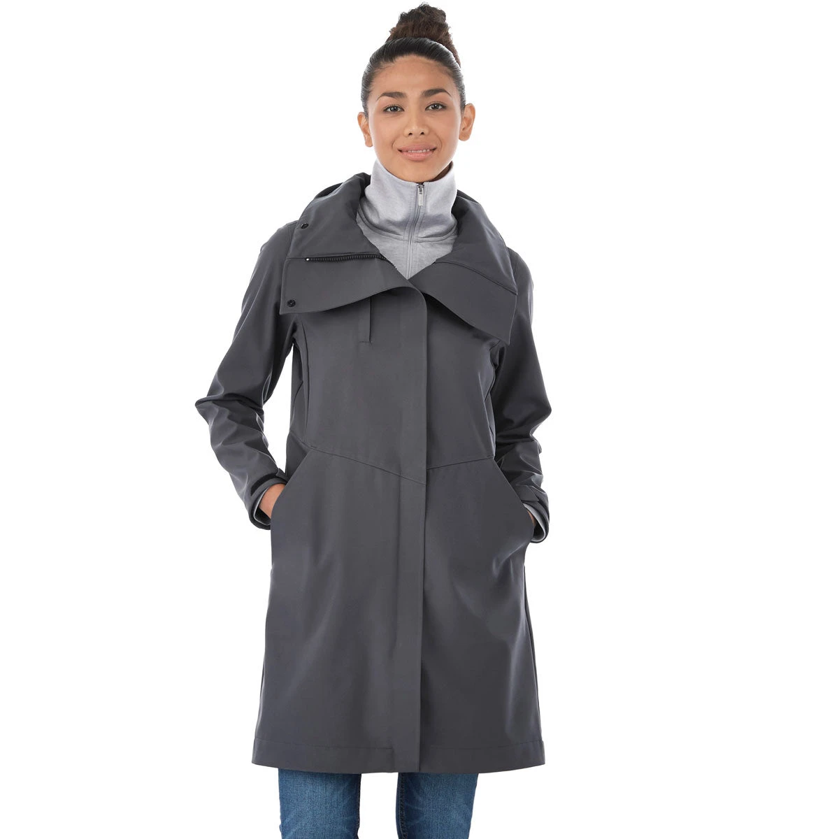Elevate Women's Grey Storm Manhattan Softshell Jacket 3 Elevate Women's Grey Storm Manhattan Softshell Jacket - Image 3