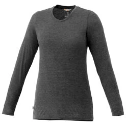 Elevate Women's Heather Dark Charcoal Holt Long Sleeve Tee