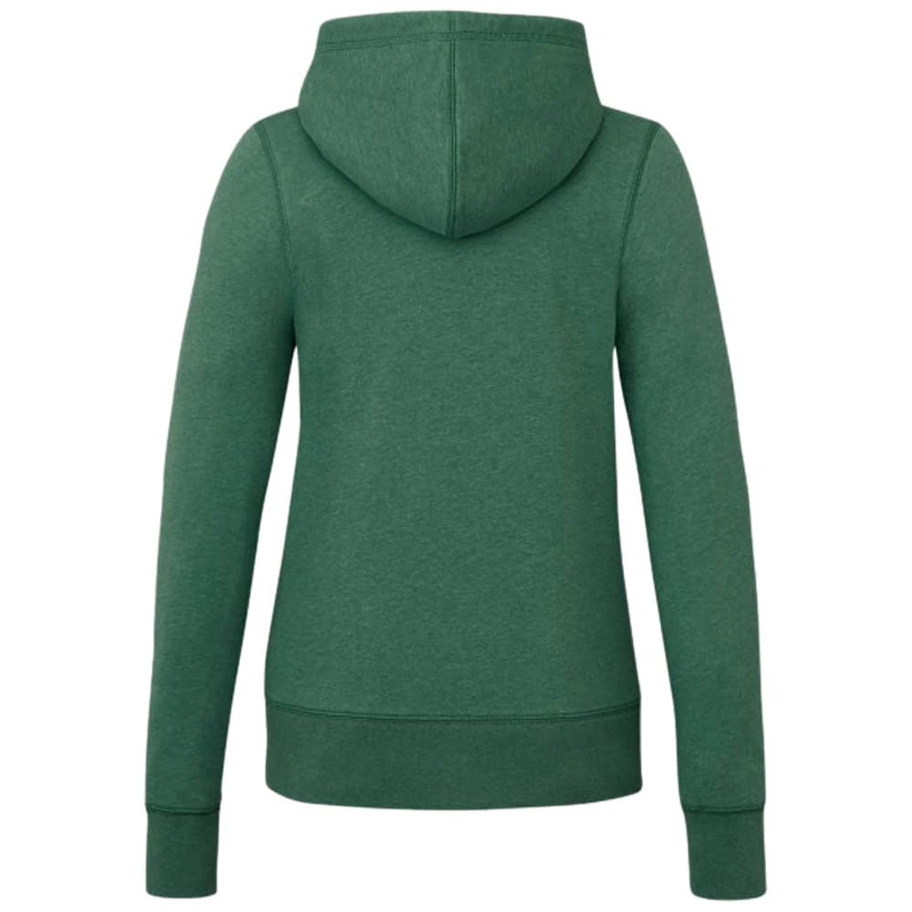 Elevate Women's Juniper Heather Argus Eco Fleece Full Zip Hoody 2 Elevate Women's Juniper Heather Argus Eco Fleece Full Zip Hoody - Image 2