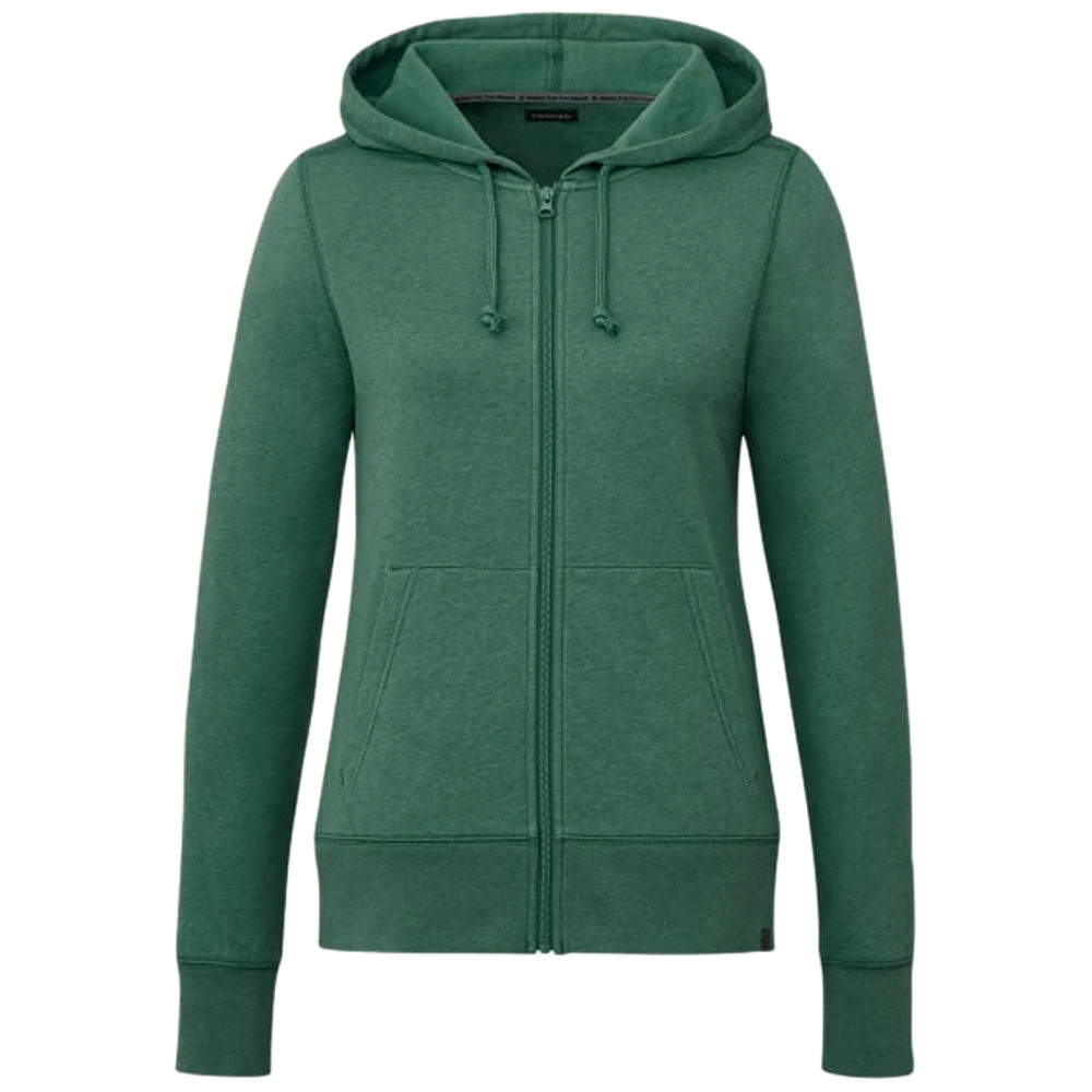 Elevate Women's Juniper Heather Argus Eco Fleece Full Zip Hoody 1 Elevate Women's Juniper Heather Argus Eco Fleece Full Zip Hoody