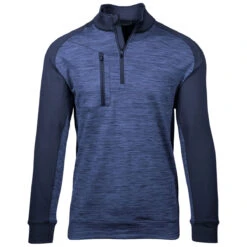 Levelwear Men's Navy Rampart Quarter Zip Pullover