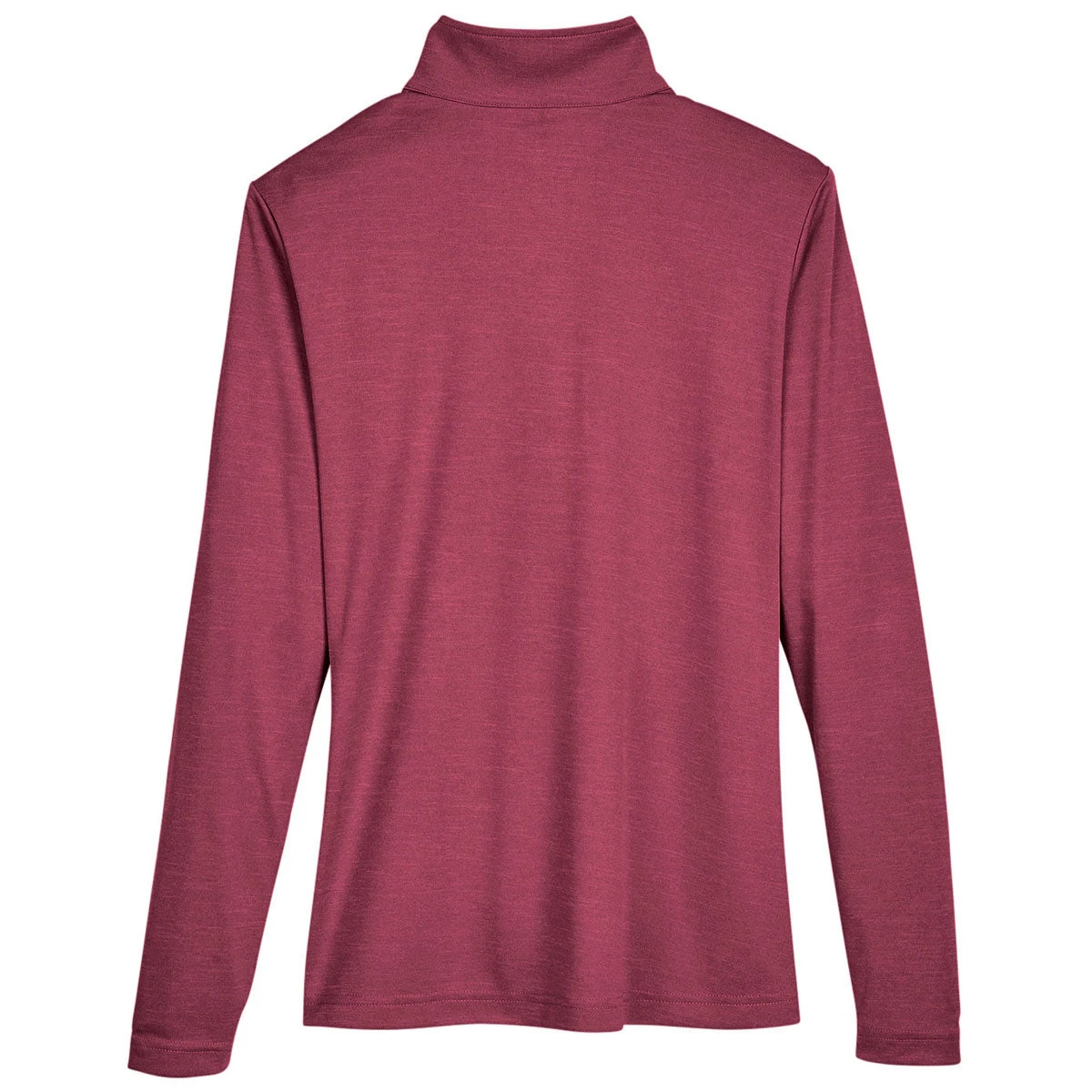 Team 365 Women's Sport Maroon Heather Zone Sonic Heather Performance Quarter-Zip 2 Team 365 Women's Sport Maroon Heather Zone Sonic Heather Performance Quarter-Zip - Image 2