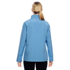 Team 365 Women's Sport Light Blue Leader Soft Shell Jacket -Sportswear Shop TT80W Sport Light Blue HTB