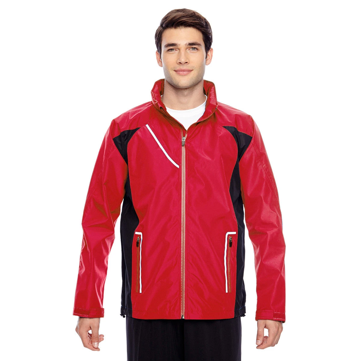Team 365 Men's Sport Red Dominator Waterproof Jacket 2 Team 365 Men's Sport Red Dominator Waterproof Jacket - Image 2