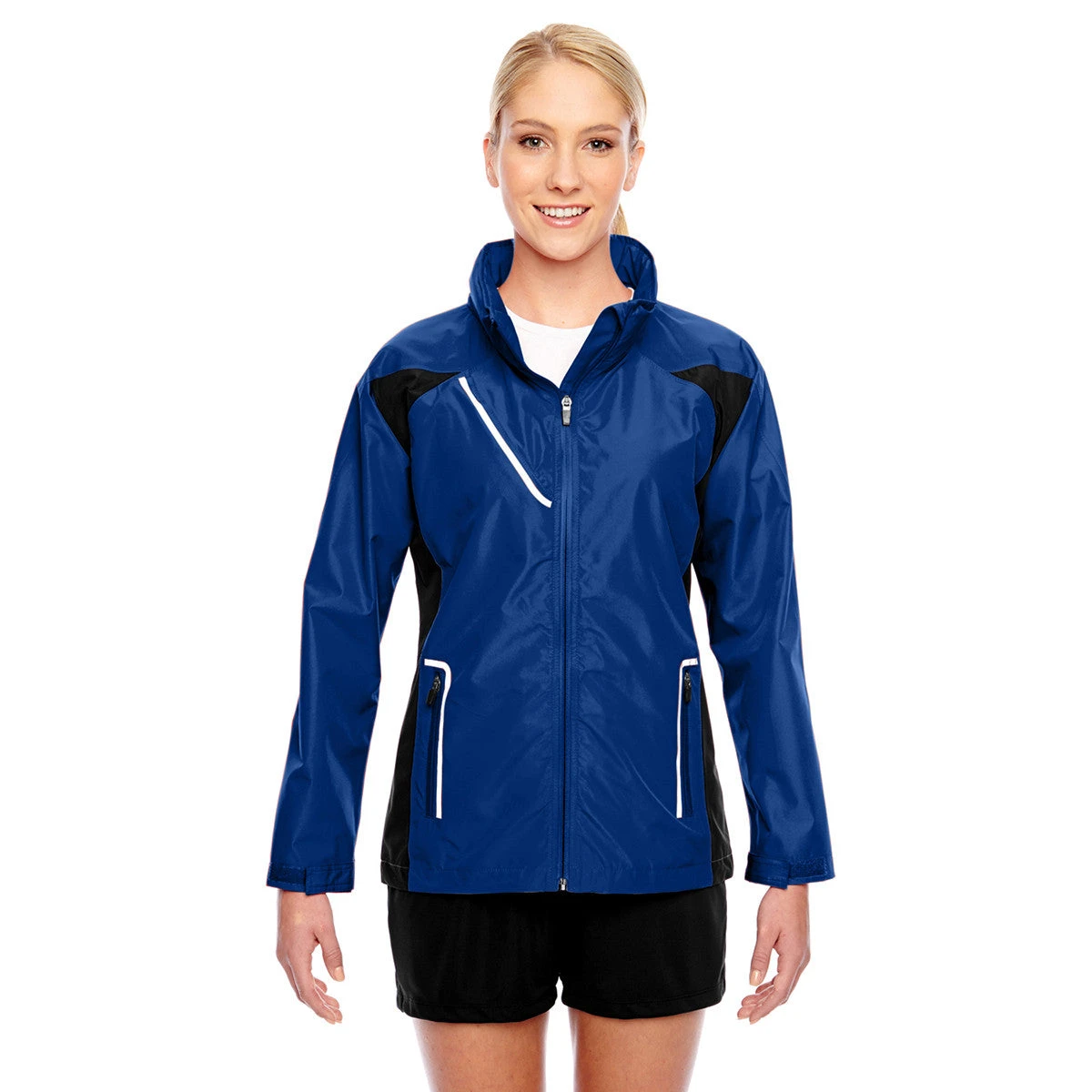 Team 365 Women's Sport Royal Dominator Waterproof Jacket 2 Team 365 Women's Sport Royal Dominator Waterproof Jacket - Image 2