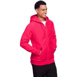Team 365 Men's Sport Red Zone HydroSport Heavyweight Full-Zip Hooded Sweatshirt -Sportswear Shop TT95 QU HTS