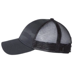 Outdoor Cap Black Debossed Stars And Stripes With Mesh Back -Sportswear Shop USA750M Black 4