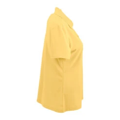 Greg Norman Women's Core Yellow Play Dry Performance Mesh Polo -Sportswear Shop WNS3K445 Core Yellow R