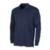 BAW Men's Navy Xtreme Tek Long Sleeve Polo