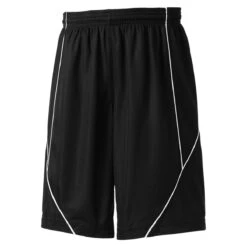 Sport-Tek Youth Black PosiCharge Mesh Reversible Spliced Short