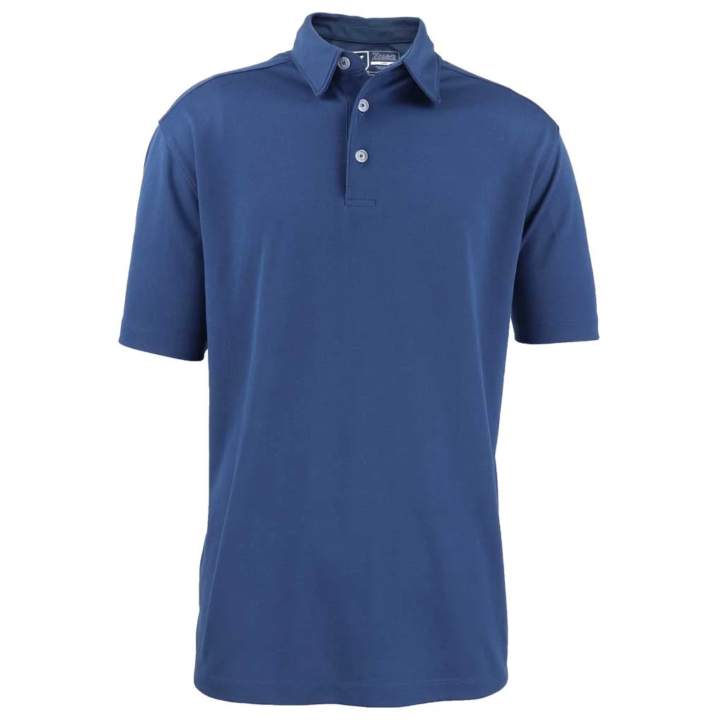 Zusa Men's Navy Everyday Pique Polo 1 Zusa Men's Navy Everyday Pique Polo