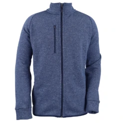 Zusa 3 Day Men's True Navy Heather Midtown Fleece Full Zip