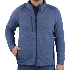 Zusa 3 Day Men's True Navy Heather Midtown Fleece Full Zip -Sportswear Shop Z400 Blue Model 4fc7e428 5eea 44fd ab67 af1c901875c5